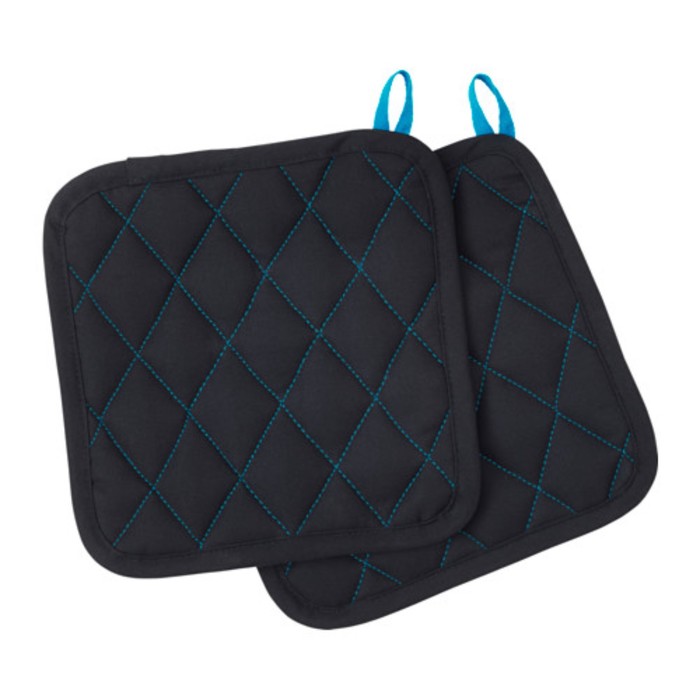 Прихватка ЛАККТИККА, размер 22х22 см, цвет чёрный