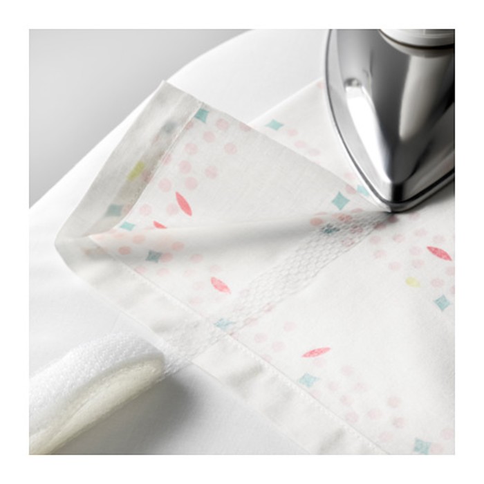 Гардины в детскую ЛАТТО, размер 120х300 см-2 шт., цвет белый/розовый