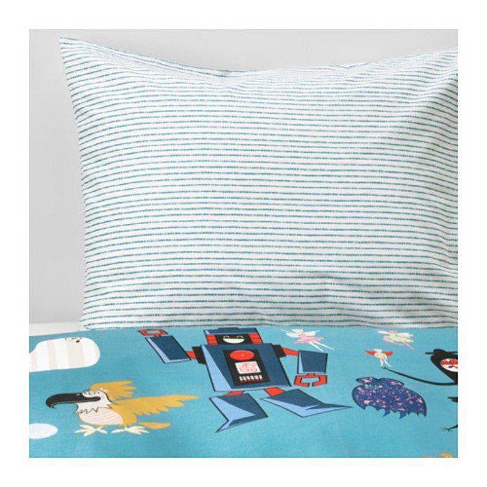 КПб ЛАТТО, размер 150х200 см, 50х70 см-1 шт., цвет тёмно-зелёный/синий