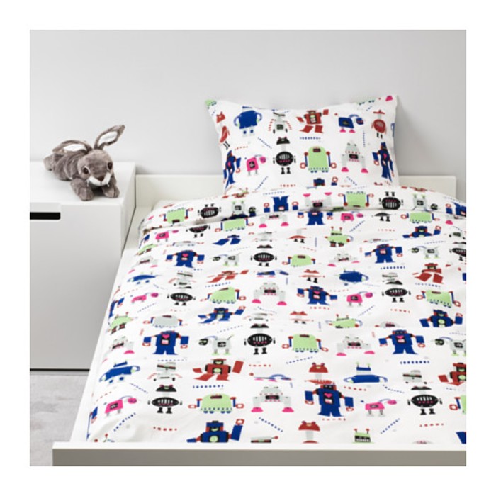 КПб ЛАТТО, размер 150х200 см, 50х70 см-1 шт., принт роботы