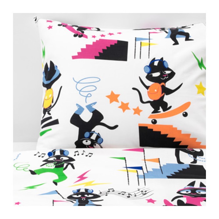 КПб ЛАТТО, размер 150х200 см, 50х70 см-1 шт., принт коты