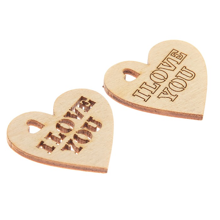 Мининабор "С любовью № 4", 4 см, фанера 3 мм