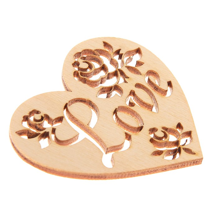 Бирка ажурная "Love № 2", фанера 3 мм