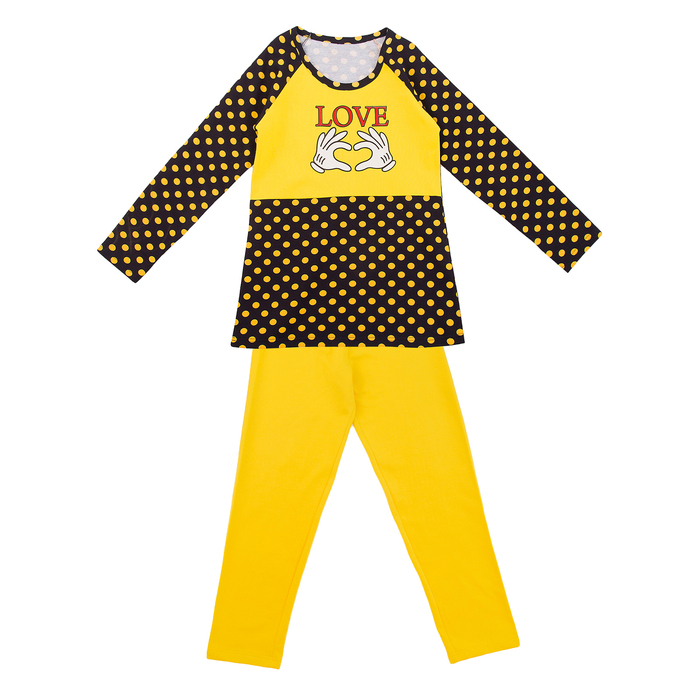 Пижама женская (джемпер, брюки) с начесом цвет МИКС, размер 54