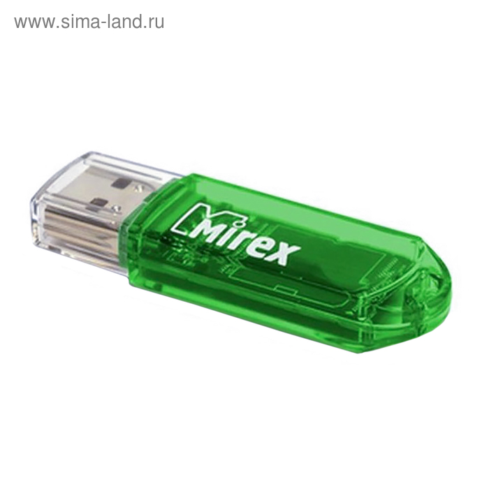 

Флешка Mirex ELF GREEN, 4 Гб, USB2.0, чт до 25 Мб/с, зап до 15 Мб/с, зеленая