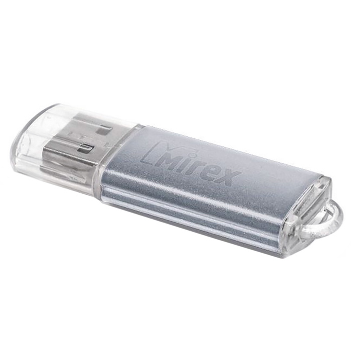 USB-флешка 4 Gb Mirex UNIT SILVER, серебряная