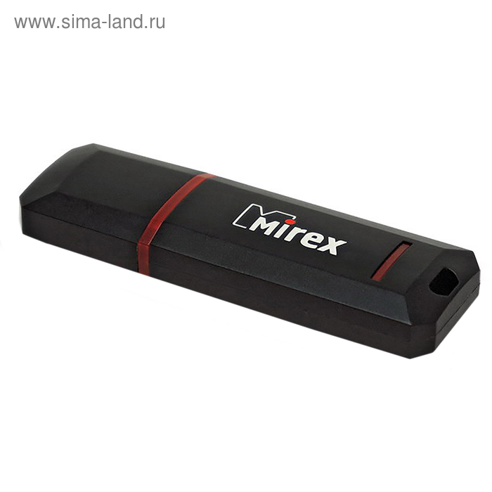 

Флешка Mirex KNIGHT BLACK, 8 Гб, USB2.0, чт до 25 Мб/с, зап до 15 Мб/с, черная