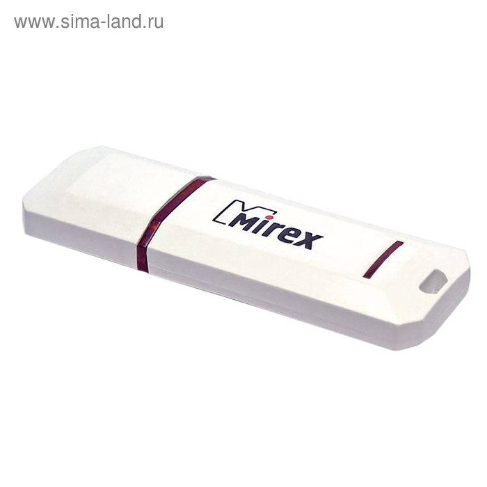 

Флешка Mirex KNIGHT WHITE, 8 Гб, USB2.0, чт до 25 Мб/с, зап до 15 Мб/с, белая