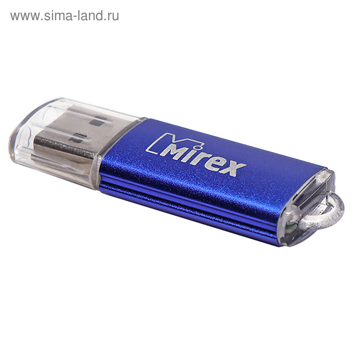 

Флешка Mirex UNIT AQUA, 8 Гб, USB2.0, чт до 25 Мб/с, зап до 15 Мб/с, синяя