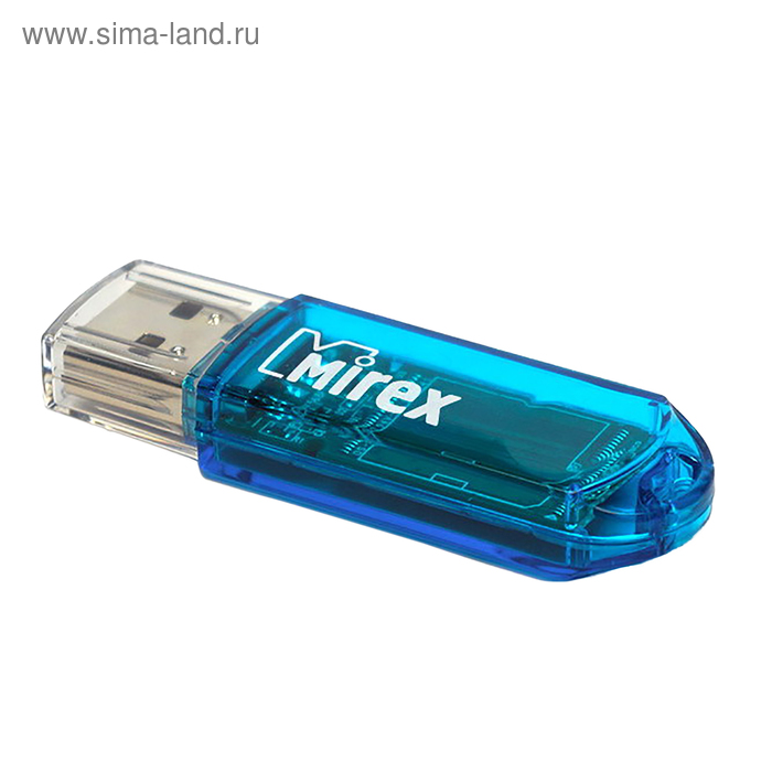 

Флешка Mirex ELF BLUE, 16 ГБ, чт до 25 Мб/с, зап до 15 Мб/с, синяя