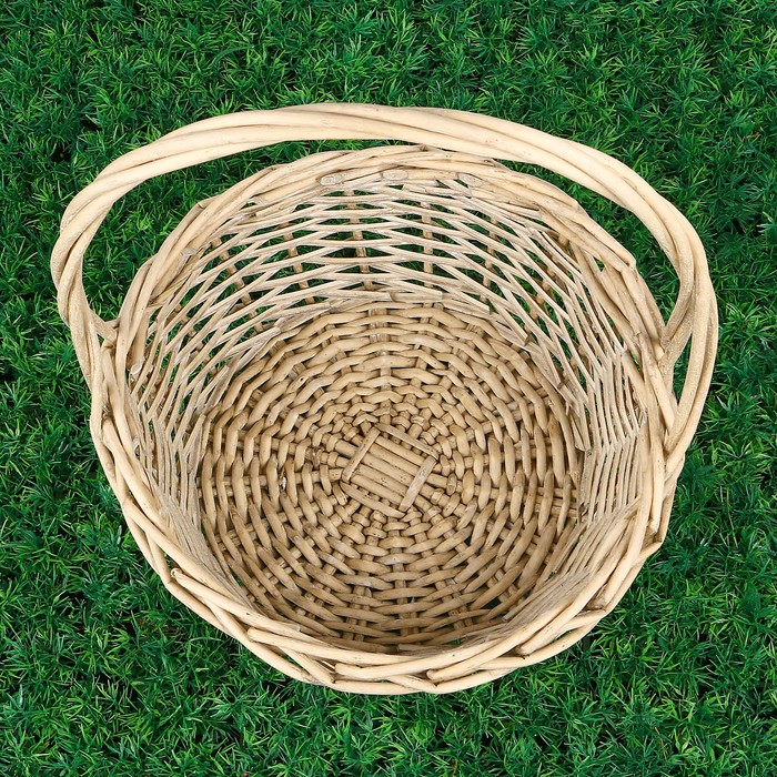 Корзинка «Мария», с ручкой, 29×11/33 см, натуральная, лоза