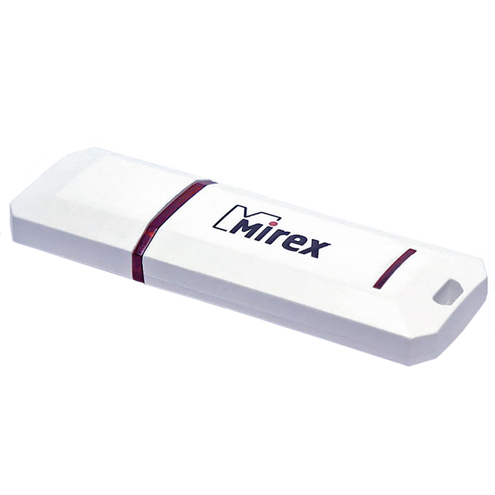 Флешка Mirex KNIGHT WHITE, 16 Гб, USB2.0, чт до 25 Мб/с, зап до 15 Мб/с, белая