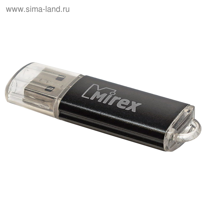 

Флешка Mirex UNIT BLACK, 16 Гб, USB2.0, чт до 25 Мб/с, зап до 15 Мб/с, черная