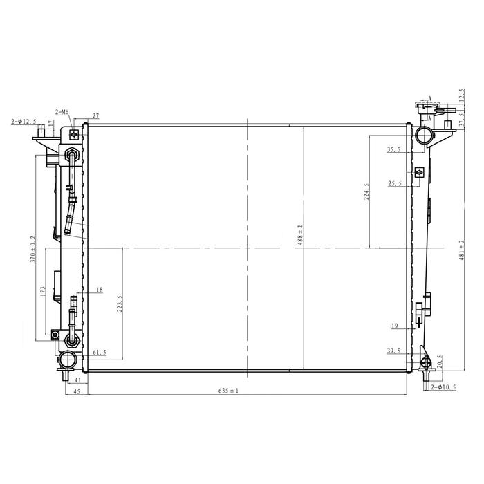 Радиатор охлаждения двигателя Luzar LRc081S5