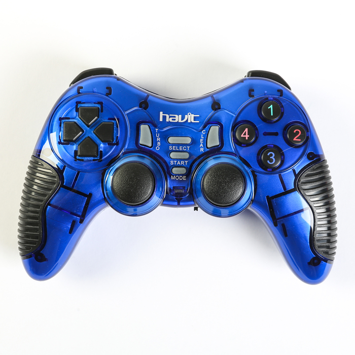 Беспроводной Джойстик HAVIT HV-G89W USB+PS2+PS3 , 2.4G, синий