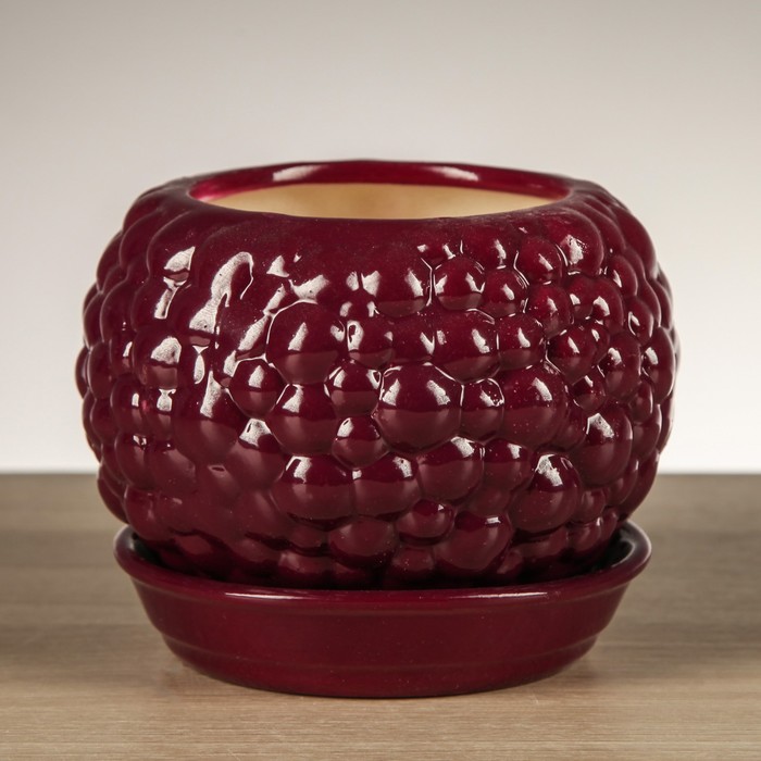 Горшок для цветов "Пузыри"  фиолет 0,4 л