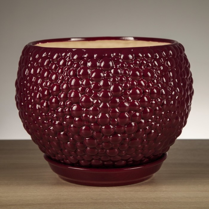 Горшок для цветов "Пузыри"  фиолет 4,1 л