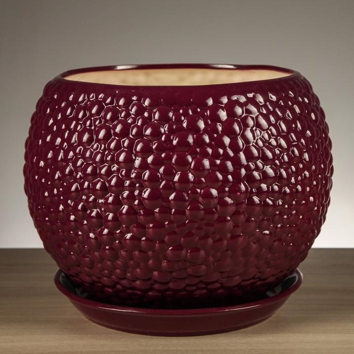 Горшок для цветов "Пузыри"  фиолет 9 л