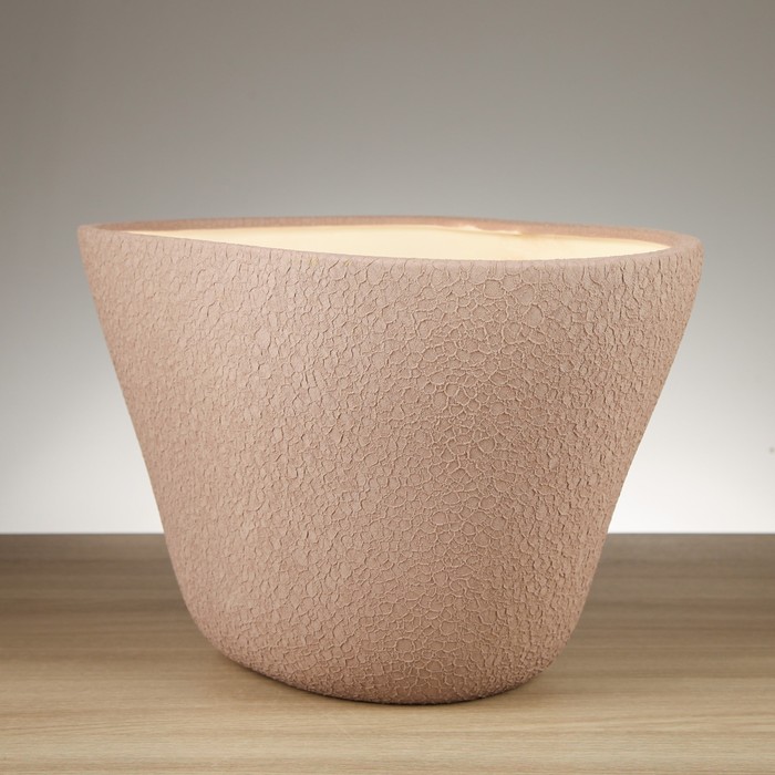 Горшок для цветов "Овал" шёлк, амметист 6 л