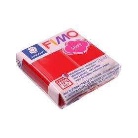 Пластика - полимерная глина FIMO soft, 57 г, рождественский красный