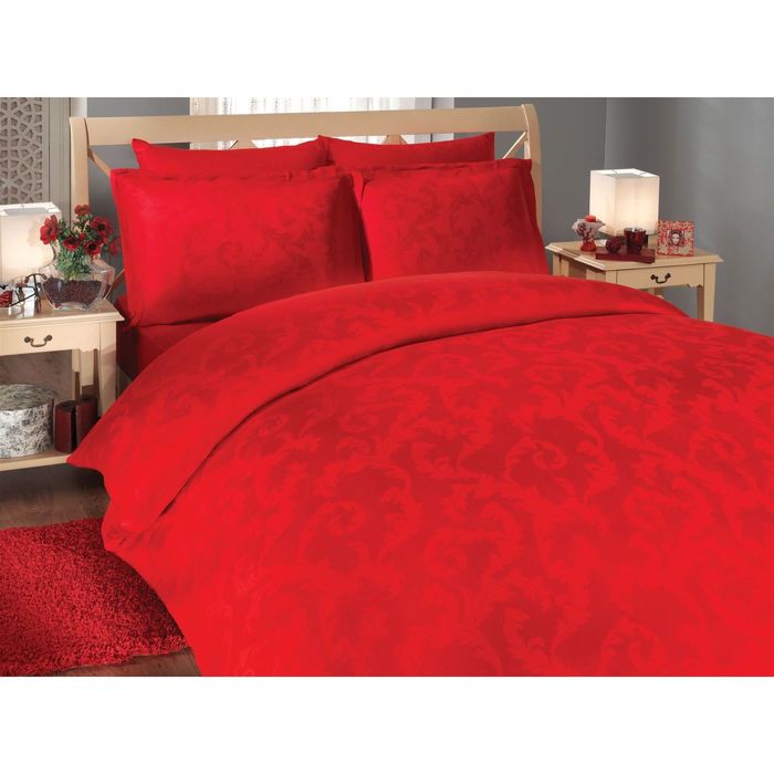 Покрывало Diamond flower, размер 220 × 240 см, цвет бордовый, бамбук