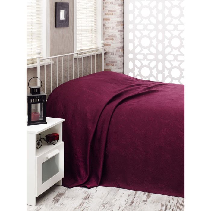 Покрывало Diamond flower, размер 220 × 240 см, цвет фиолетовый, бамбук