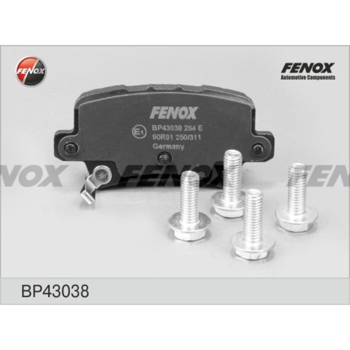 Колодки тормозные Fenox BP43038
