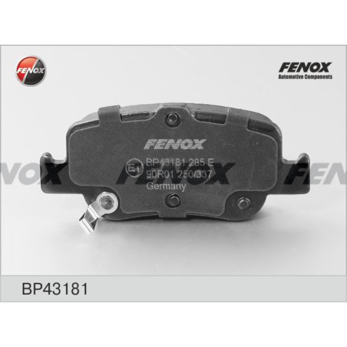 Колодки тормозные Fenox BP43181