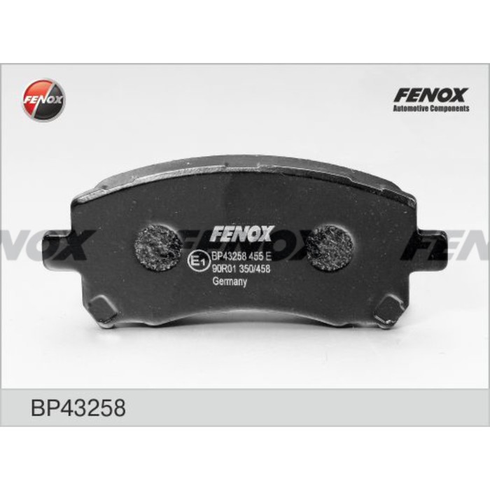 Колодки тормозные Fenox BP43258