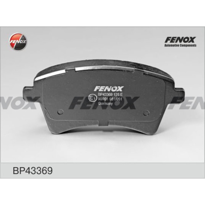 Колодки тормозные Fenox BP43369