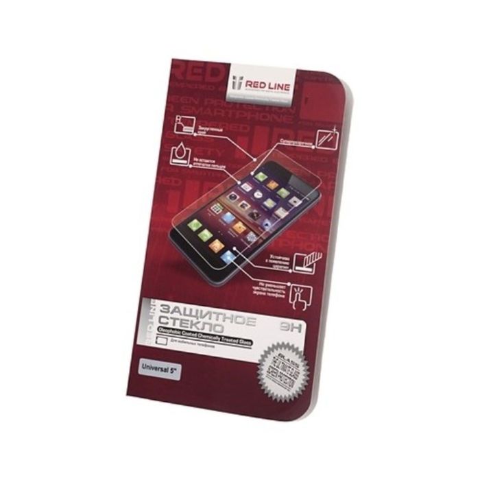 Защитное стекло для экрана Redline для смартфонов 5"