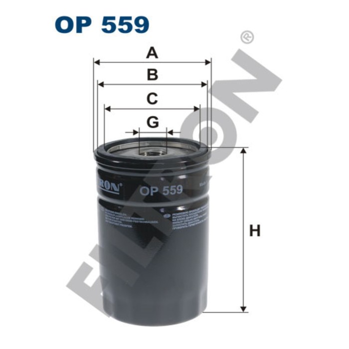 Фильтр масляный FILTRON OP559