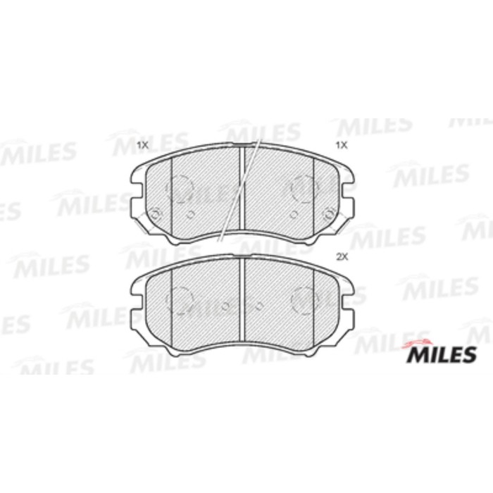 Тормозные колодки передние MILES E100028