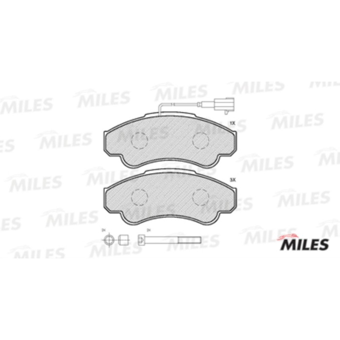 Тормозные колодки передние MILES E100030