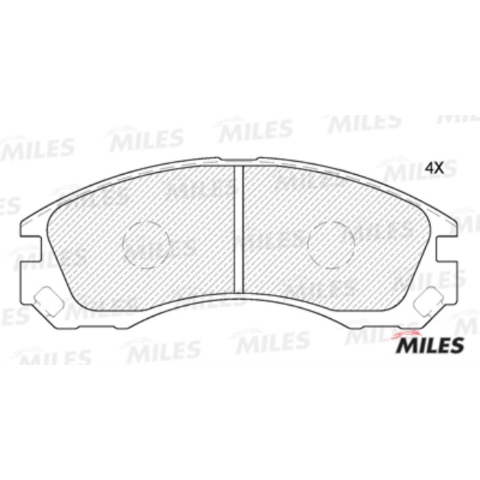 Тормозные колодки передние MILES E100063