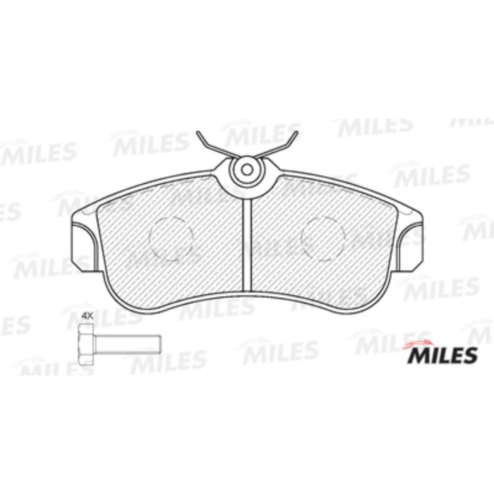 Тормозные колодки передние MILES E100139