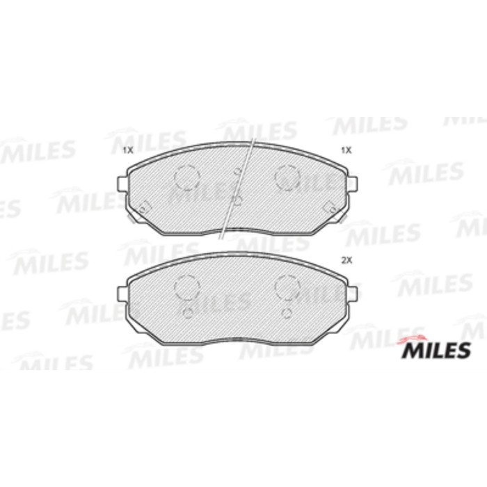 Тормозные колодки передние MILES E100143