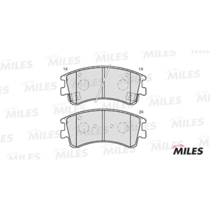 Тормозные колодки передние MILES E100165