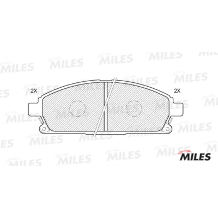 Тормозные колодки передние MILES E100166