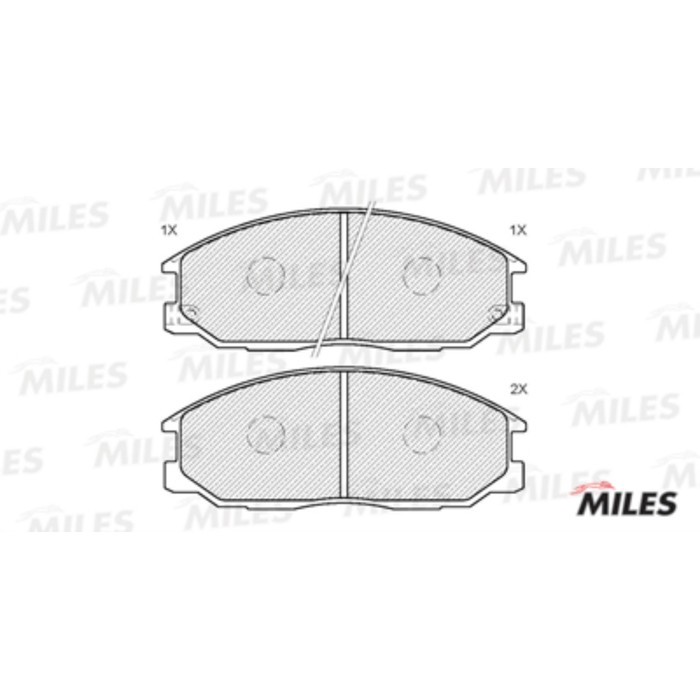 Тормозные колодки передние MILES E100179