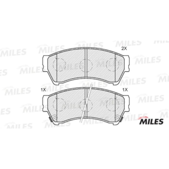 Тормозные колодки передние MILES E100185