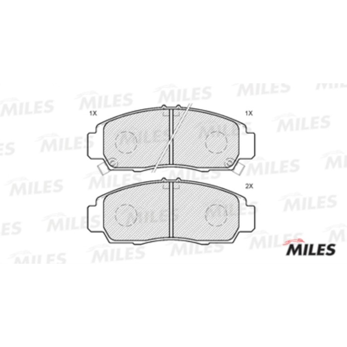 Тормозные колодки передние MILES E100188