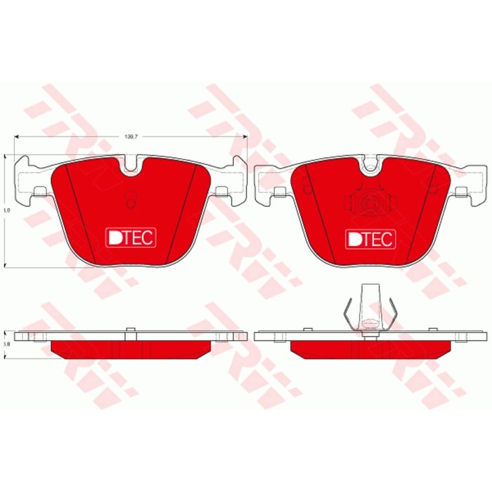 Колодки тормозные TRW GDB1502DTE