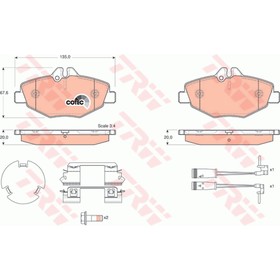 

Колодки тормозные TRW GDB1542