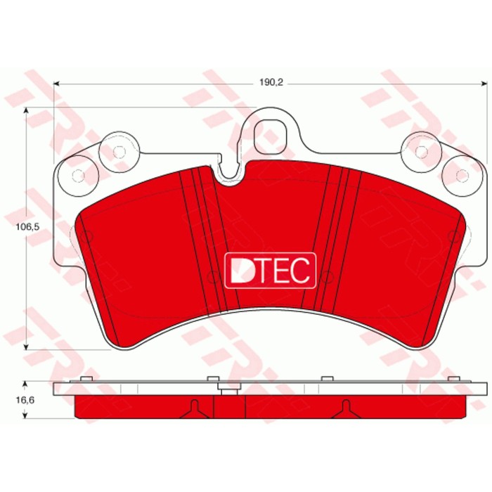 Колодки тормозные TRW GDB1548DTE