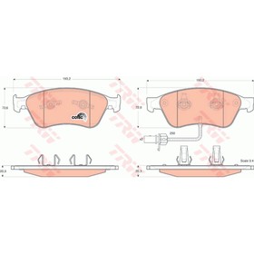 

Колодки тормозные TRW GDB1553