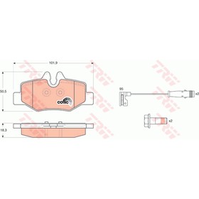 

Колодки тормозные TRW GDB1601