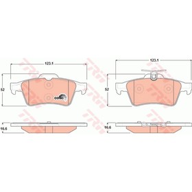 

Колодки тормозные TRW GDB1621