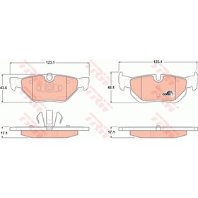 

Колодки тормозные TRW GDB1626
