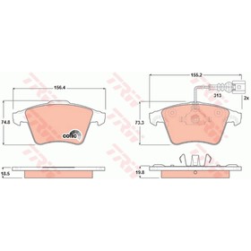 

Колодки тормозные TRW GDB1651